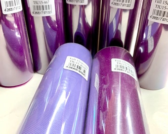 Tulle, tulle rolls, craft supplies, craft accessories, fabrics, ribbons, lilac, purple, accessories