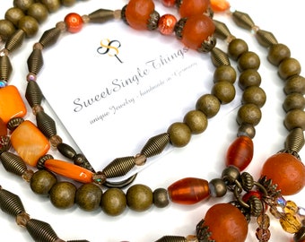 Mala - Yoga - charm - chain - style - tassel - boho - hippie - ethno - jewelry - gift - gift - handmade - single item - necklace - love