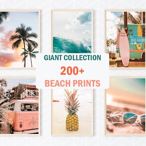 Set of 200+ Beach Wall Art Prints, Tropical Posters, Surf Prints, Boho Beach Print, California Prints, Beach Print, Ocean Print, Summer Art