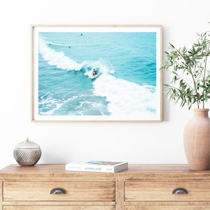 Surfing Wall Art, Surf Print, Ocean Poster, Waves Photography, Surfboard Digital Art, Beach Poster, Coastal Print Art, Minimalistic Wall Art