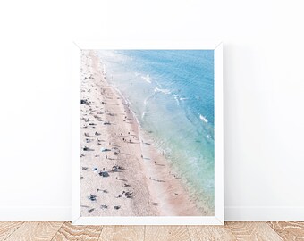 Tropical Beach Wall Art, Aerial Photography, Coastal Print, Beach Wall Decor, Summer Poster, Beach Digital Art, Boho Print Art, Download Art