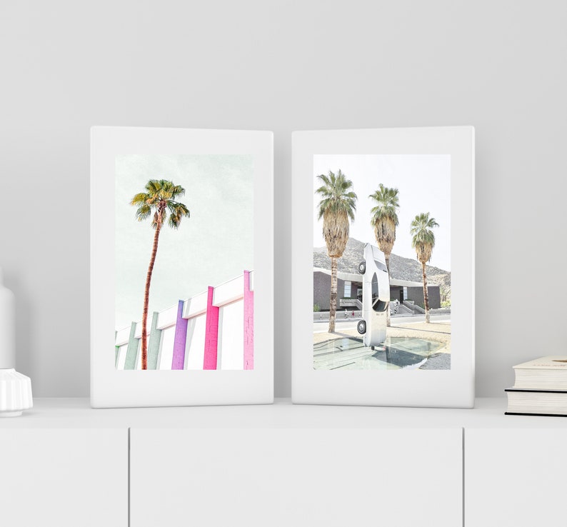 Set of 35 Palm Springs Wall Art Prints Palm Springs Print Etsy
