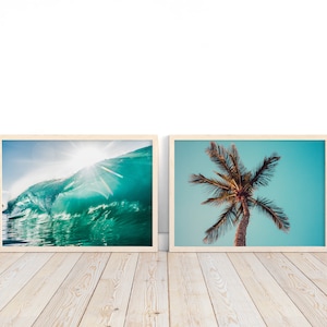 Set of 400 Horizontal Beach Wall Art Prints, Landscape Beach Prints, Boho Surf Prints, California Print, Ocean Photography, Aerial Print Art image 8