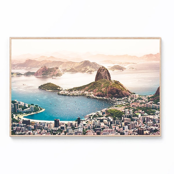 Rio de Janeiro Art Print, Brazil Print, Brazil Horizontal Print, Rio de Janeiro Wall Art, Rio de Janeiro Poster, South America Wall Decor