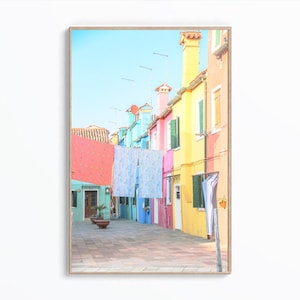 Laundry Room Decor, Hanging Laundry Photograph, Laundry Room Art, Clothesline Photo, Venice Italy Poster, Italy Print, Digital Download Art