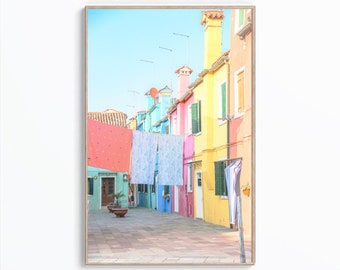 Laundry Room Decor, Hanging Laundry Photograph, Laundry Room Art, Clothesline Photo, Venice Italy Poster, Italy Print, Digital Download Art