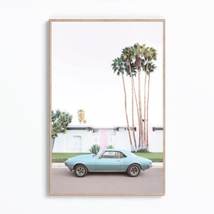 Palm Springs Print, Pink Door Palm Springs Poster, Palm Springs Wall Art, California Prints, California Photography, Digital Print Wall Art