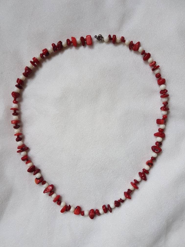 Collier Perles Corail Rouge Méditerranée - Sautoir Prestigieux Naturel - 197g