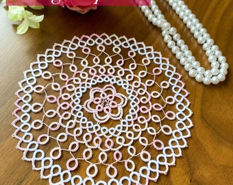 Tatting Pattern Pearl Doily [PDF file Downlode]