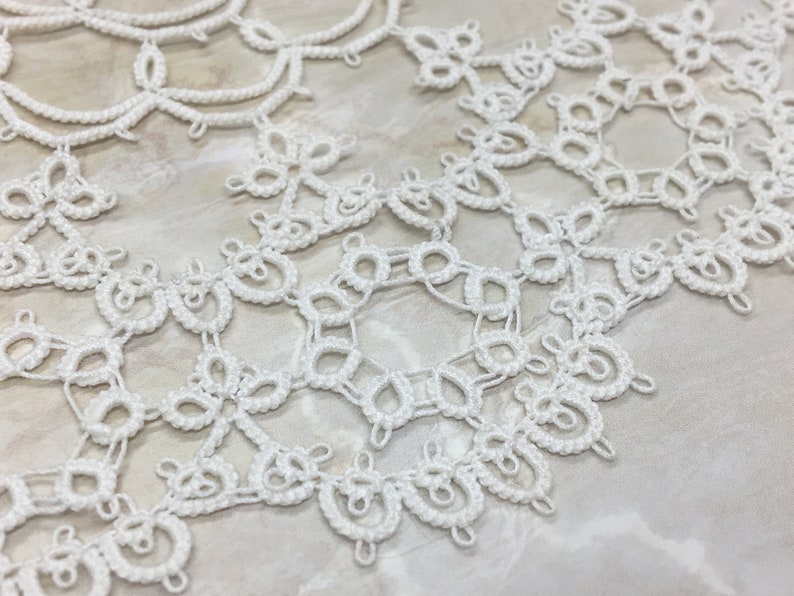 Tatting Lace Pattern Arch of Roses Doilypdf File Downlode Etsy