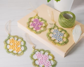 Tatting Pattern Secret garden bookmark [PDF file Downlode]