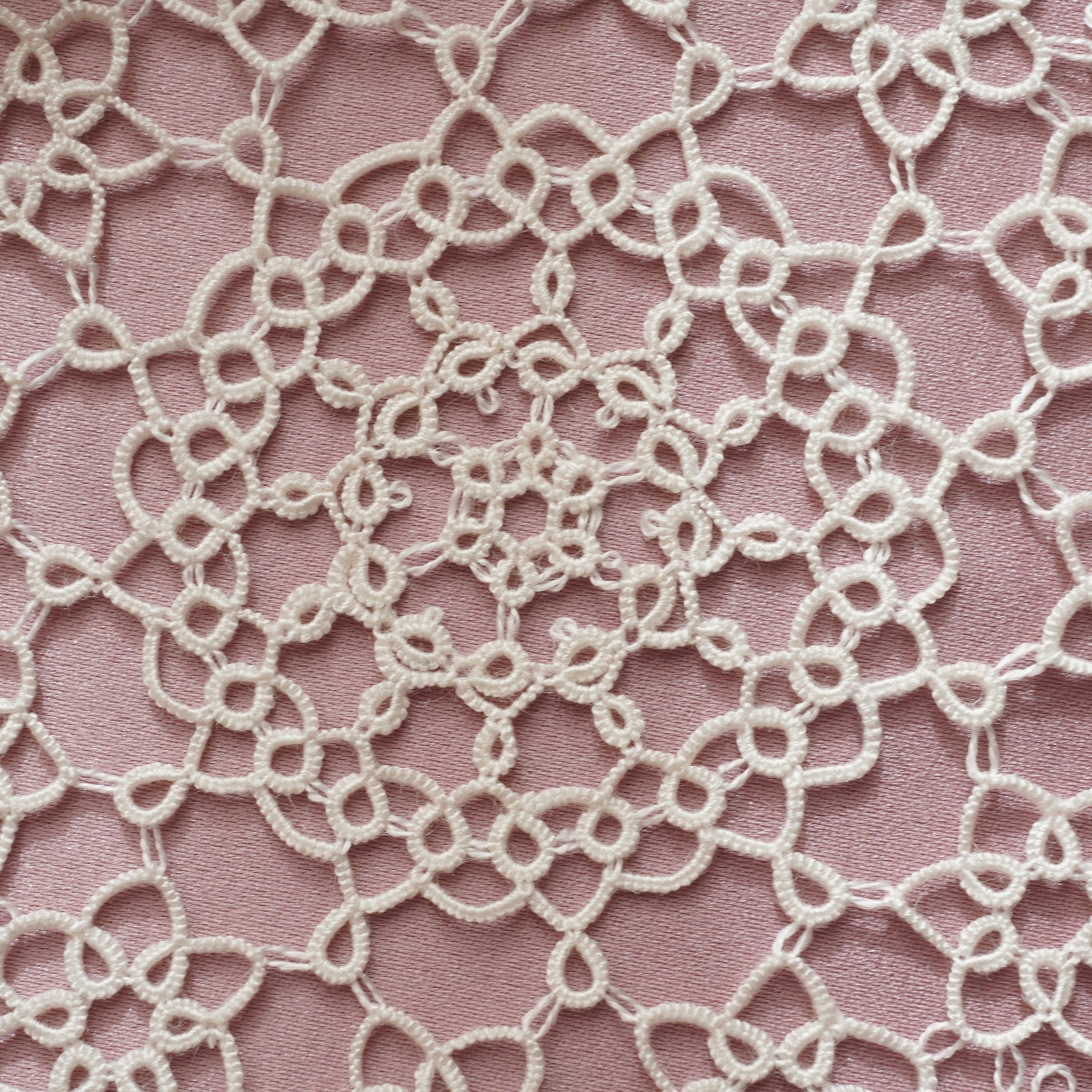 【はははのはあ】タティングレース ドイリー タティングレース編み図ダウンロード版 | AYA Lace