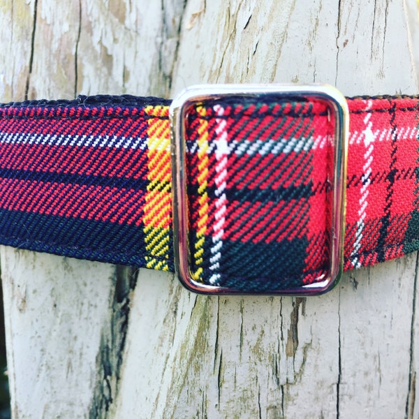 MacBeth Tartan Adjustable Dog Collar