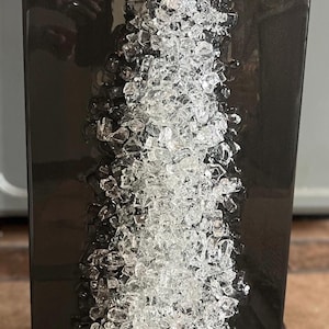 Glass and Resin Tree Black Classy Glass and Resin Christmas Tree