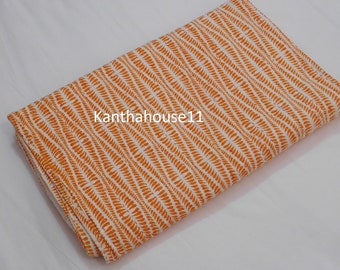Indiase kantha-quilt: handgemaakte katoenen sprei, queensize bed!