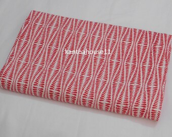 Vintage Indian Cotton Kantha Quilt Bedspread - Queen/Twin Size