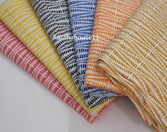 Indiase kantha-quilt: bedrukte katoenen sprei, boho plaid