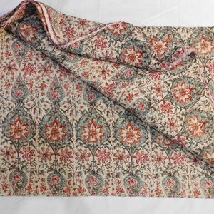 Vintage Kantha Quilt Indiase Kantha Quilt Kantha Bedcover Katoenen deken Gudari afbeelding 6