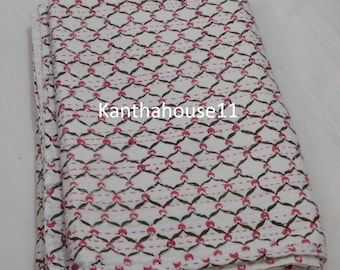 Indian Kantha Quilt New Arrival Kantha Bedcover Throw Bedspread Queen Kantha And Twin Kantha Quilt Indian Bedspread Cotton Kantha