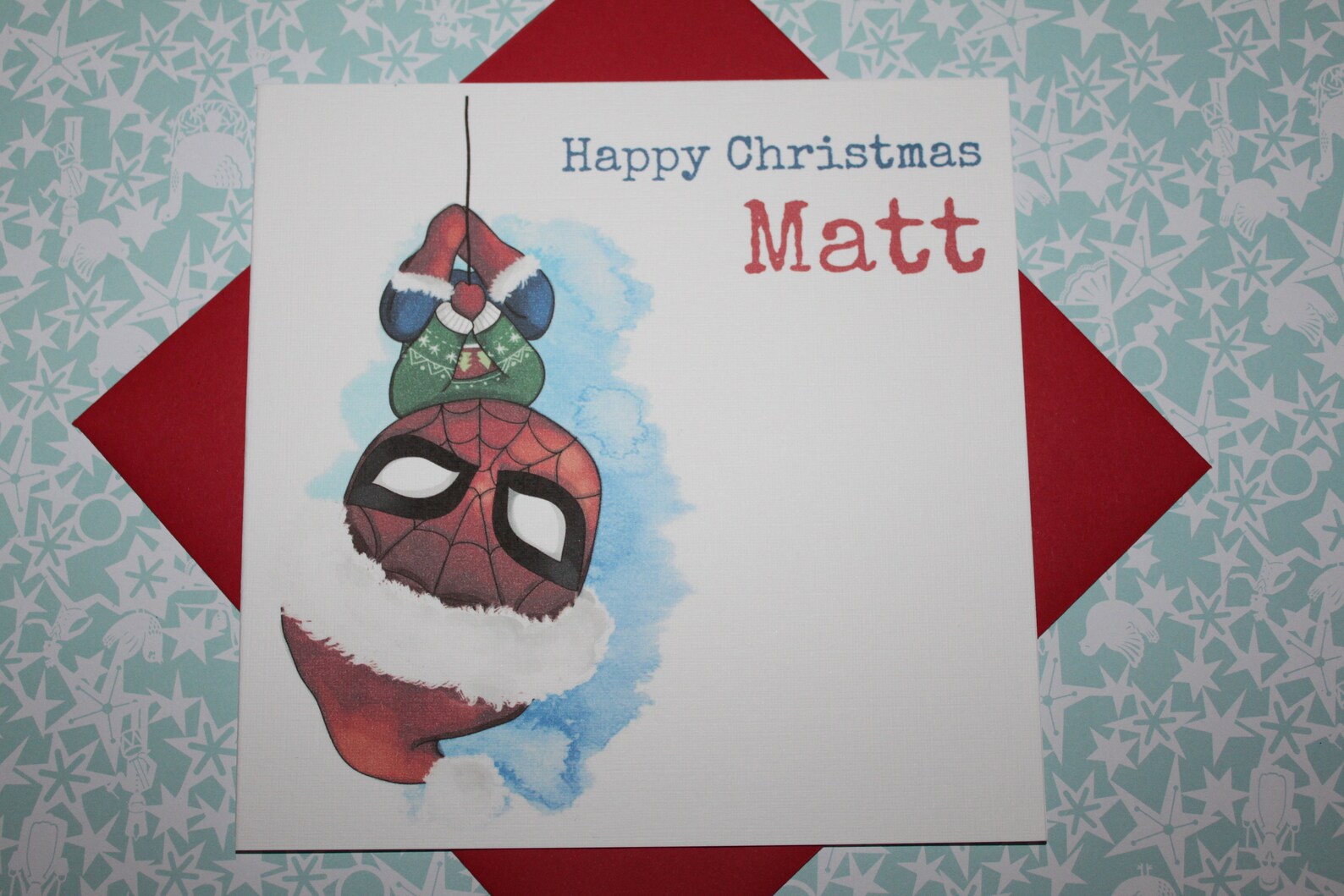Spiderman Christmas Card 