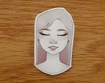 Peach Tattoo Girl | Sticker