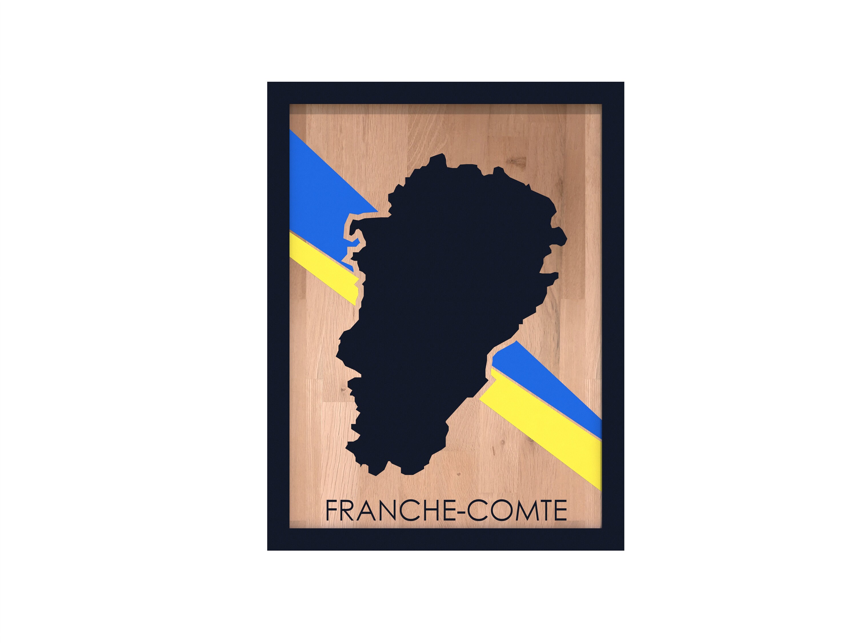 Tableau Région Franche-Comté sur Bois