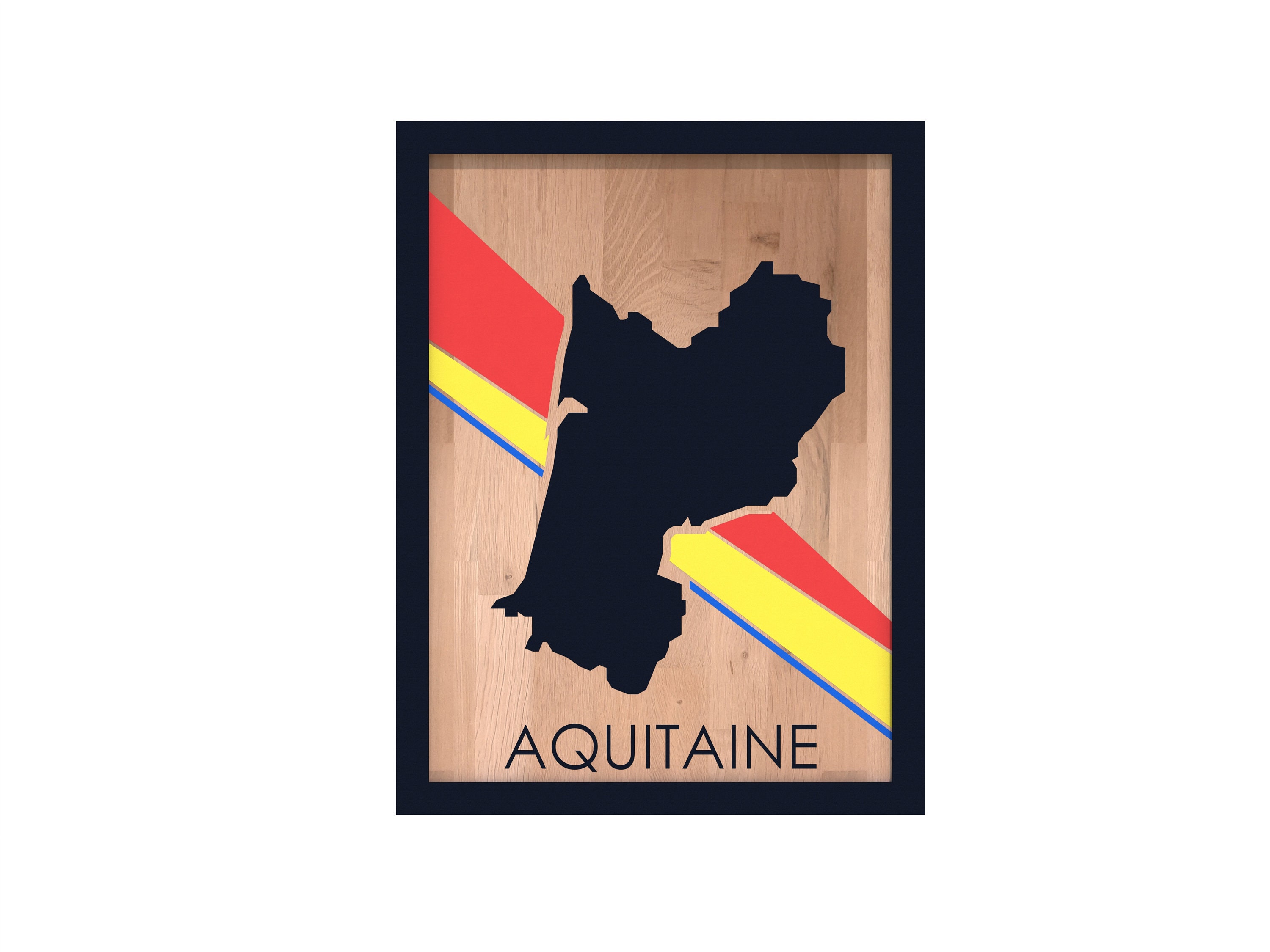 Tableau Région Aquitaine sur Bois