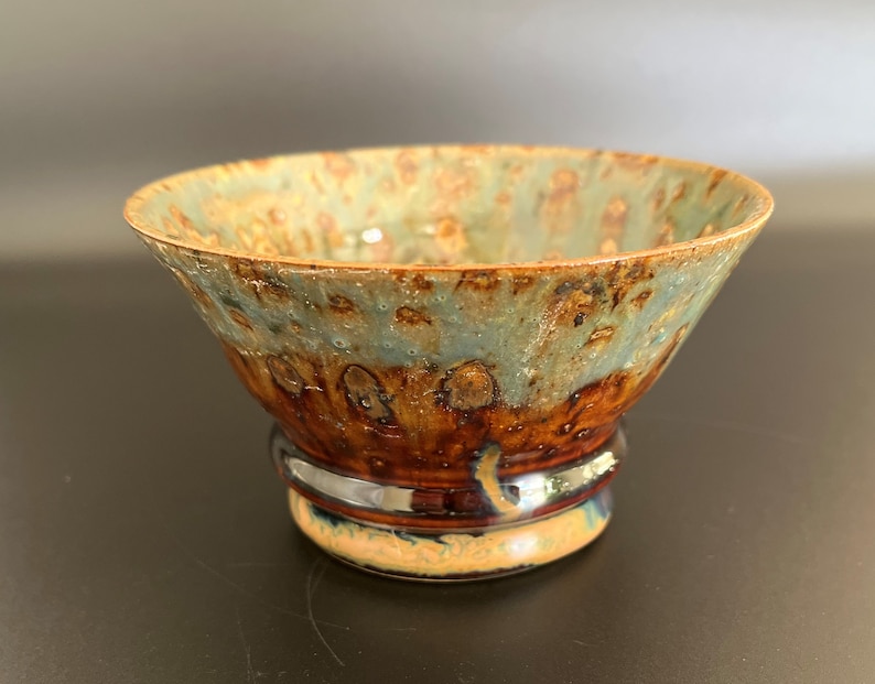 Set of 3 Earthy Prep / Snack Bowls Handmade Pottery image 10