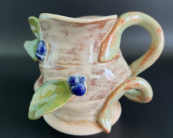 Blueberry Creamer | Handmade Pottery