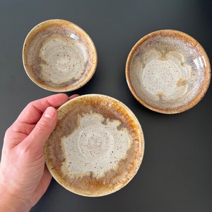 Set of 3 Smores Inspired Ceramic Prep Bowls Handmade Pottery image 2