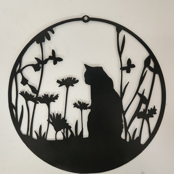 Cat Garden Decor Etsy