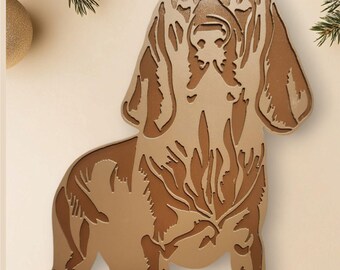 Bloodhound Dog Metal Sign Art, Custom Bloodhound Dog Metal Sign
