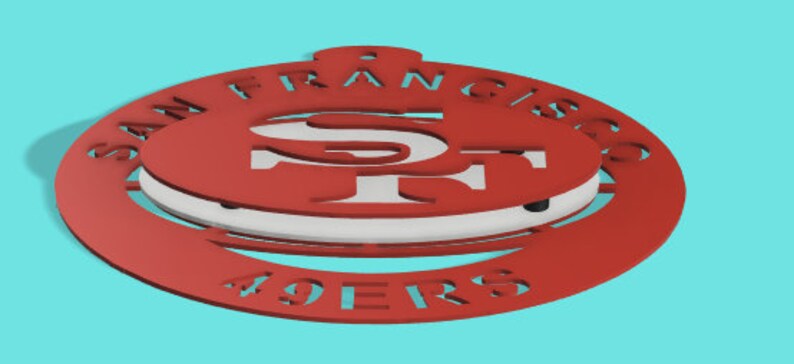 San Francisco 49ers-3d Multi Layer Metal Wall Art - Etsy
