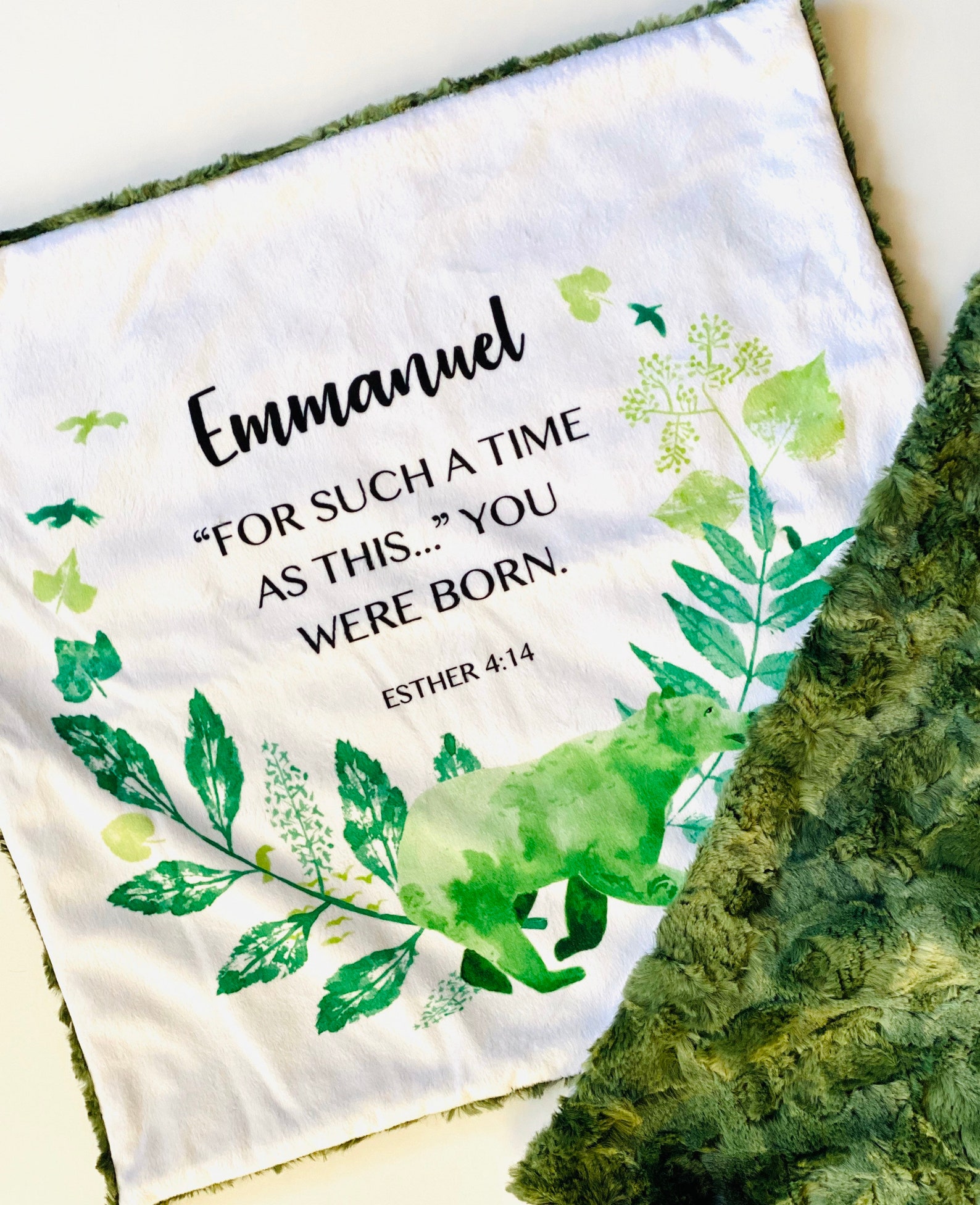 Personalized Scripture Baby Blanket Set Prayer Baby Blanket Etsy