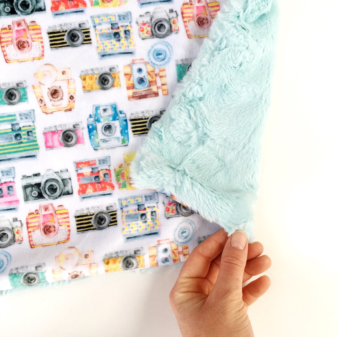 Camera Baby Blanket Camera Lovey Minky Baby Blanket Baby Etsy