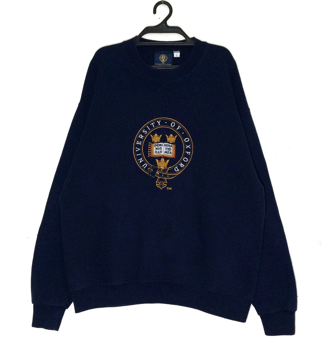 Rare Vintage University of OXFORD Sweatshirt Pullover Vtg Oxford University Collection Embroidery Crewneck Jumper Jacket Made in England Etsy