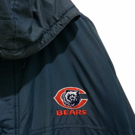 Rare!! Vintage STARTER BEARS NFL Bomber Jacket Ho… - image 5