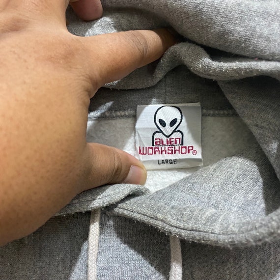 Rare!!! Vintage ALIEN WORKSHOP Hoodie Vtg DJ alie… - image 5