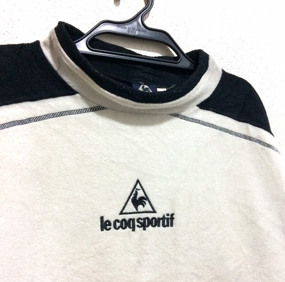 Rare!!! Vintage FLEECE Le Coq Sportif Spellout Em… - image 2