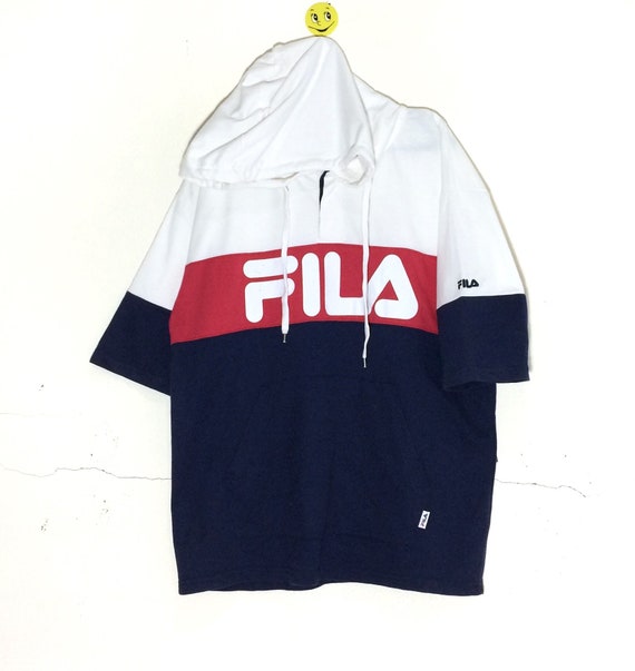 fila short sleeve hoodie
