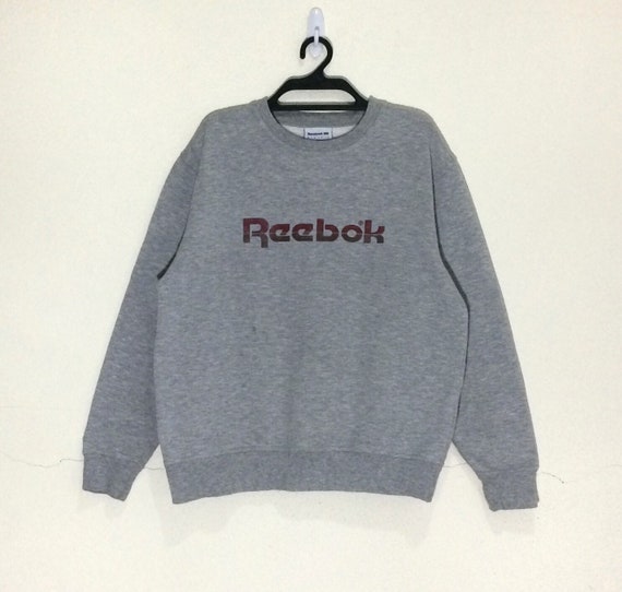 sweat reebok vintage homme argent