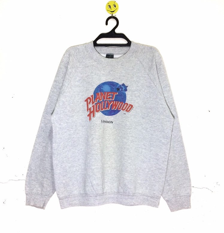 Rare Vintage 80's Planet HOLLYWOOD LONDON Sweatshirt - Etsy