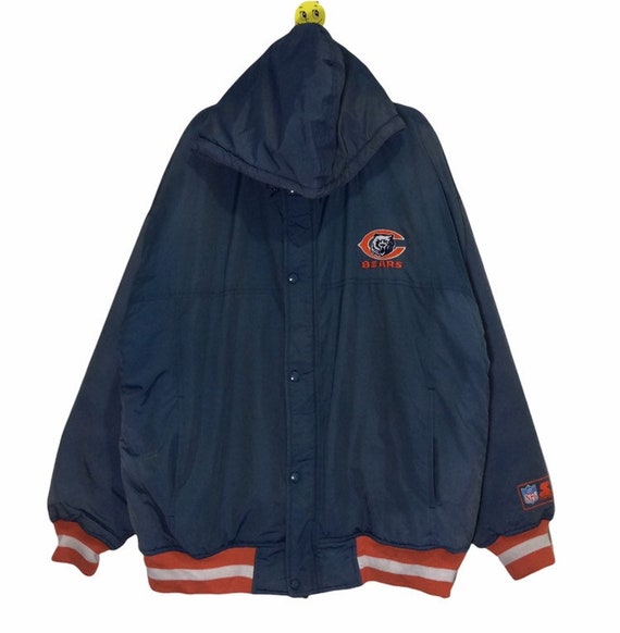 Rare!! Vintage STARTER BEARS NFL Bomber Jacket Ho… - image 4