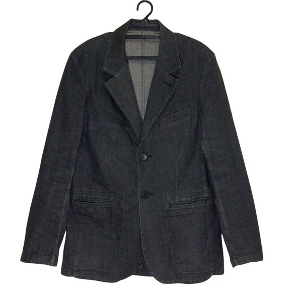 Rare Vintage Agnes B. Homme Paris Denim Jacket Nice Design Made in Lituanie Etsy