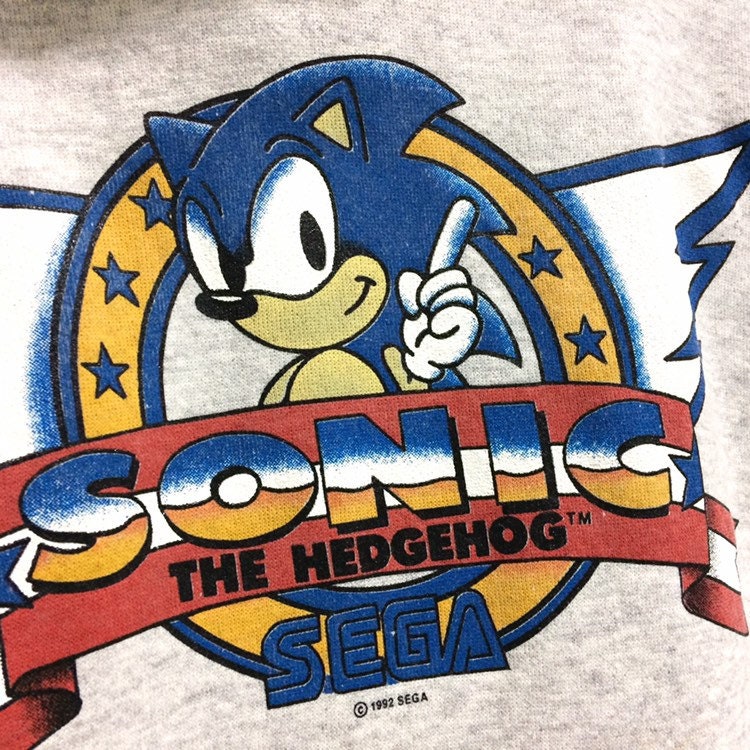 Vintage Sonic The Hedgehog Sega T Shirt Small Long Sleeve 90