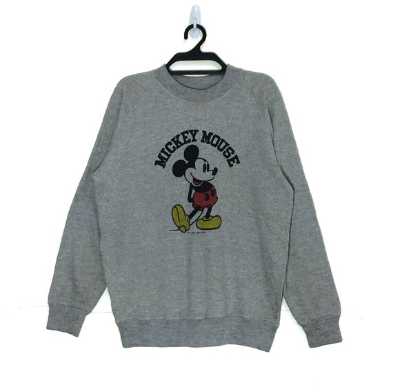 Rare Vintage Mickey Mouse Cartoon Sweatshirt Vtg Etsy