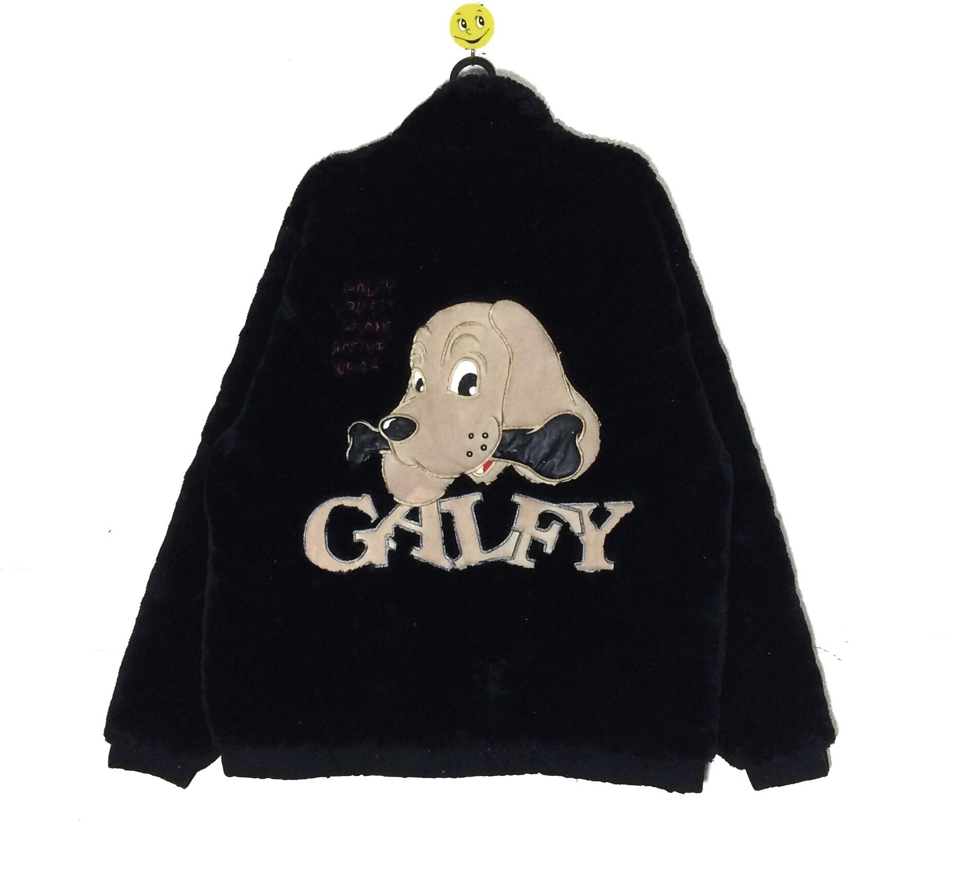Rare Vintage Galfy by Crutch Big Logo Embroidered Jacket Fleece 