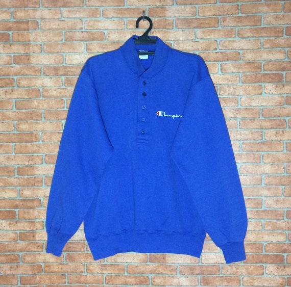 Rare!!! Vintage 70's Champion Blue Bar SpellOut Em