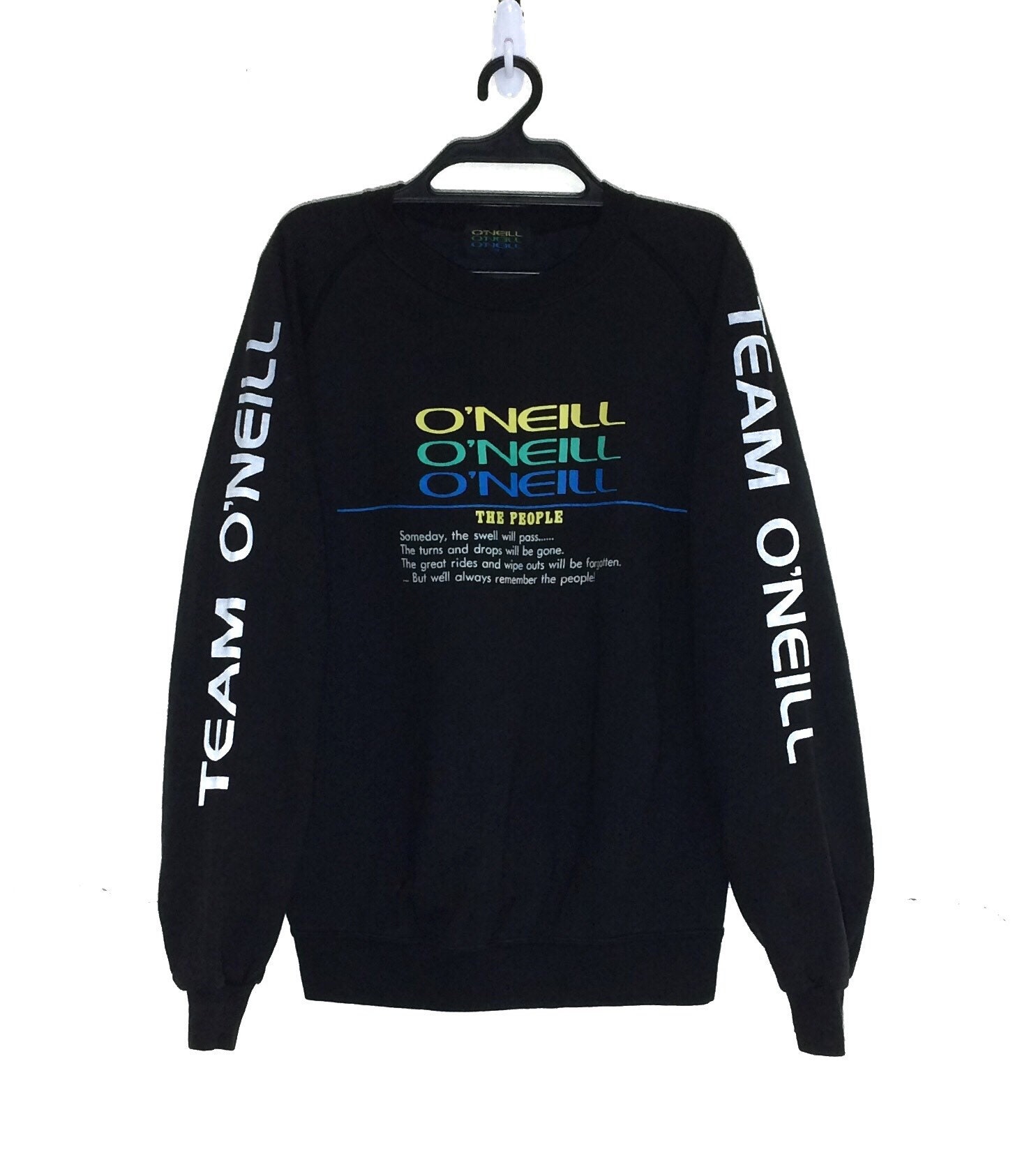 Rare!!! Vintage ONEILL spellout Big Logo Sweatshirt Pullover Vtg O'neill surf Surfboards Crewneck Jumper Jacket