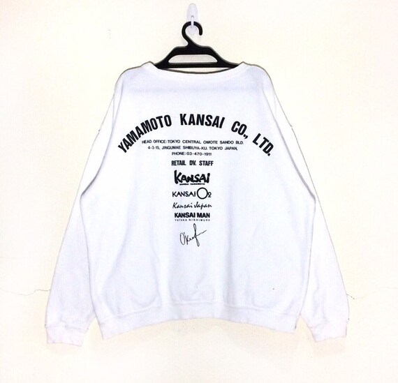 Rare!!! Vintage KANSAI YAMAMOTO company Sweatshir… - image 1